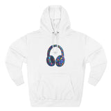 Gem Beats Colors Hoodie with Headphones Graphic, Gift for Music Lovers, Unisex Hoodie, Trendy Streetwear