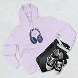 Gem Beats Colors Hoodie with Headphones Graphic, Gift for Music Lovers, Unisex Hoodie, Trendy Streetwear