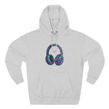 Gem Beats Colors Hoodie with Headphones Graphic, Gift for Music Lovers, Unisex Hoodie, Trendy Streetwear
