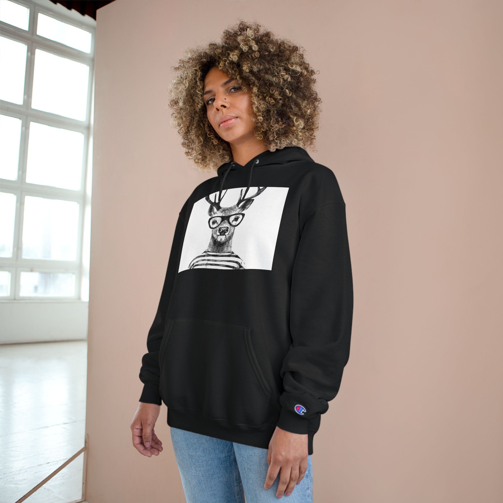 Deer Dad Champion Hoodie