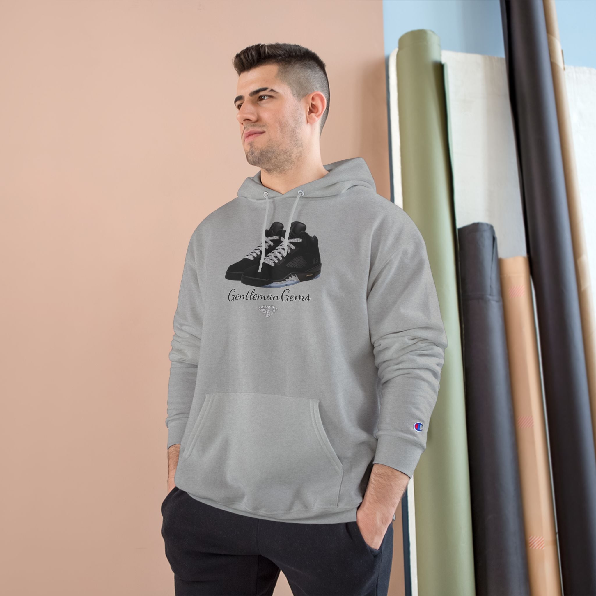 Gem Diamond Js  Design - Champion Hoodie
