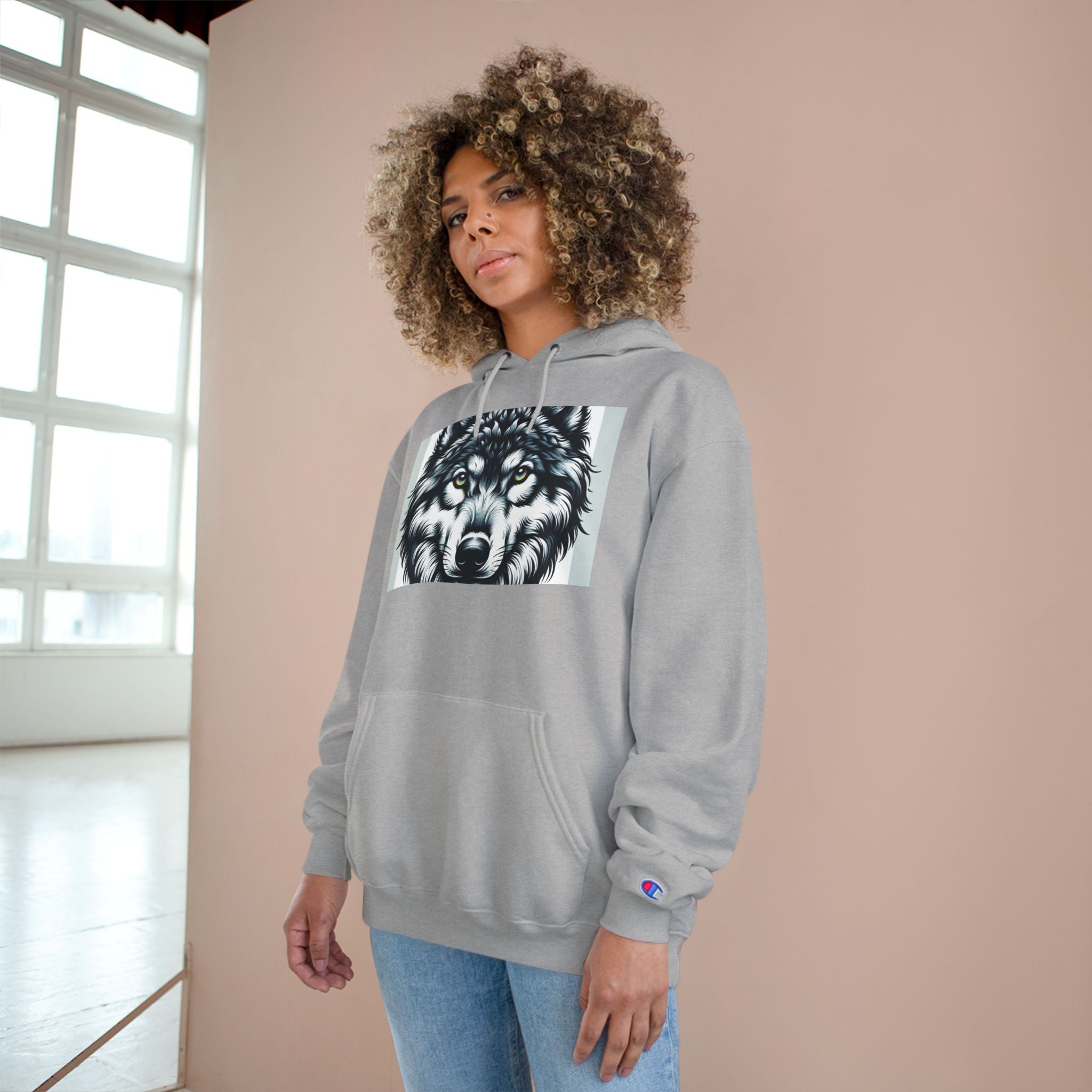 Wolf Graphic Champion Hoodie