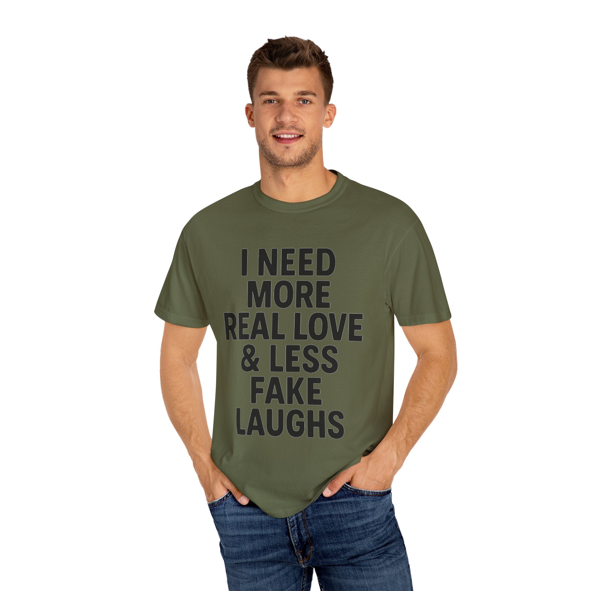 Real Love Less Fake Laughs Floral Tee