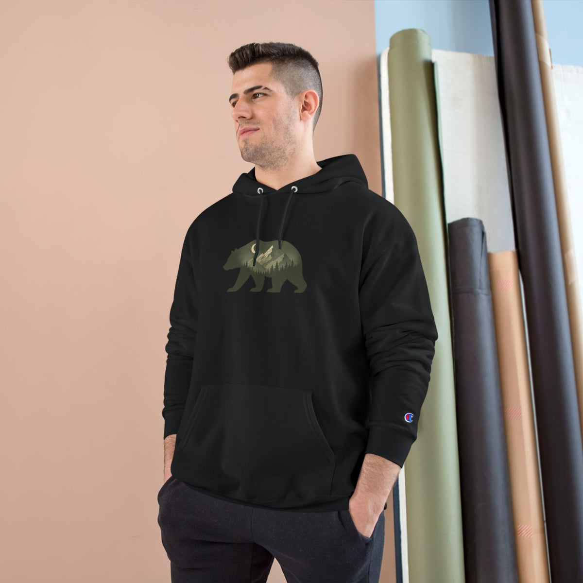 Champion Bear Hoodie - Cozy Graphic Hoodie