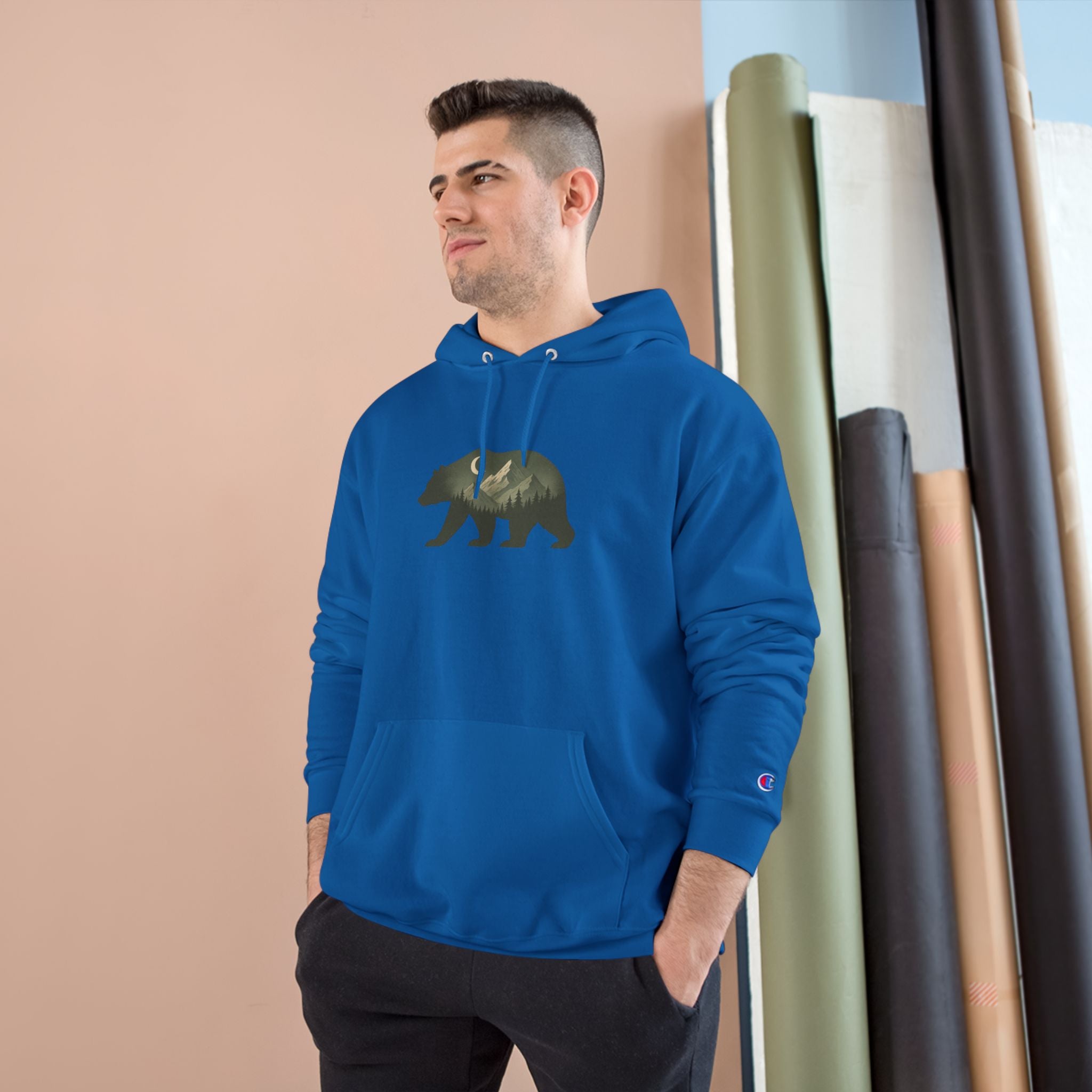 Champion Bear Hoodie - Cozy Graphic Hoodie