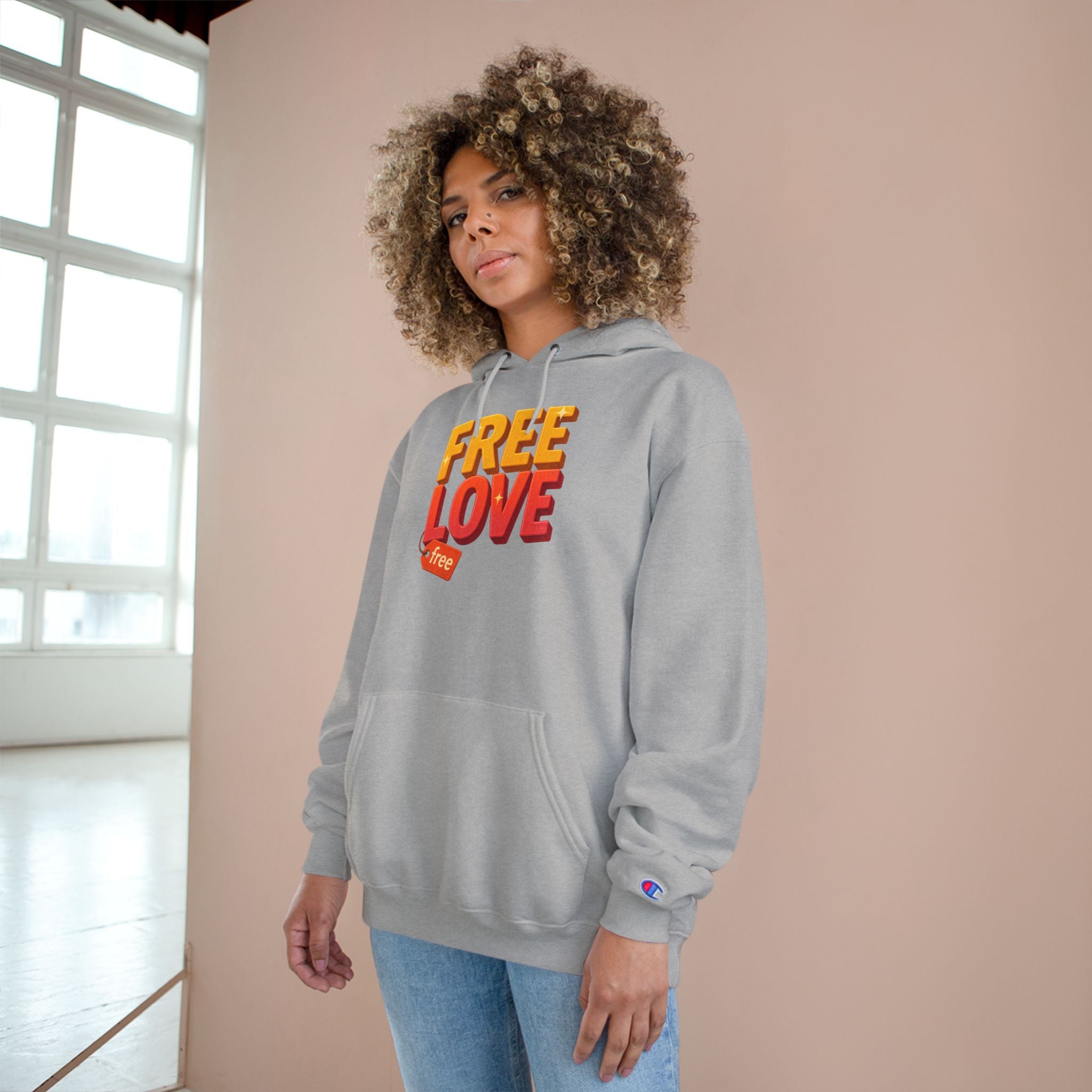 Free Love   Champion Hoodie