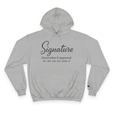 Cursive - Signature Gen X - Champion Hoodie - we are not the same