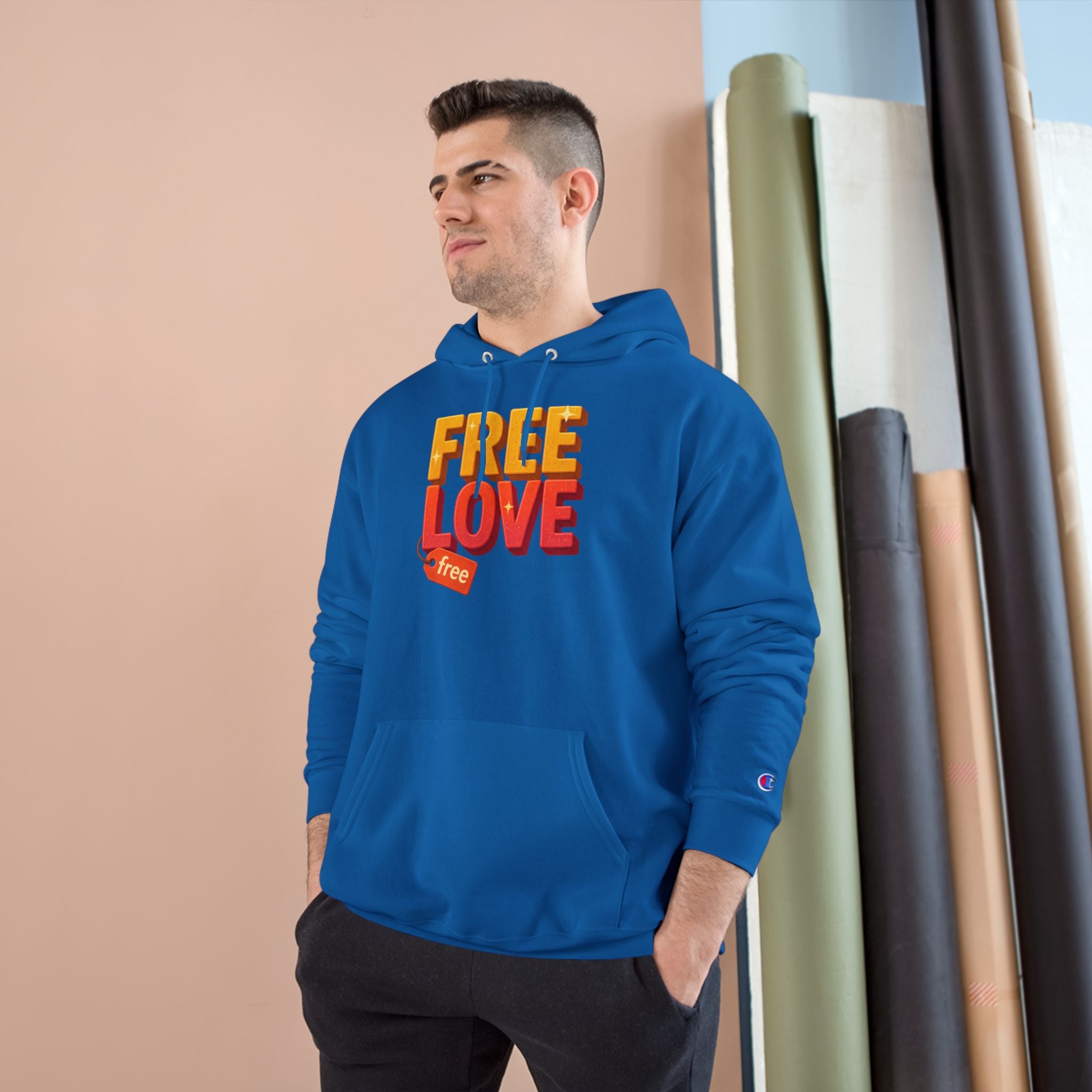 Free Love   Champion Hoodie