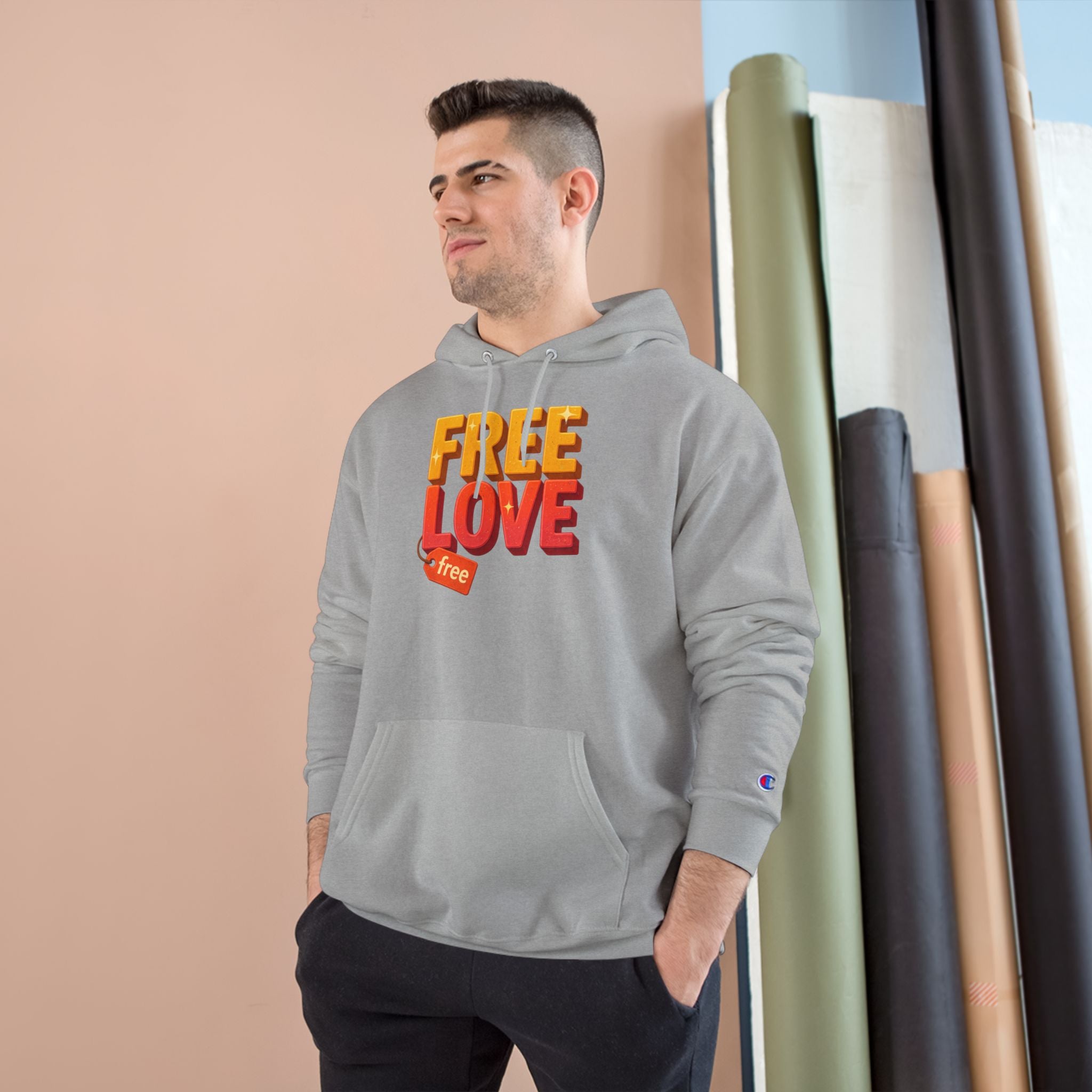 Free Love   Champion Hoodie