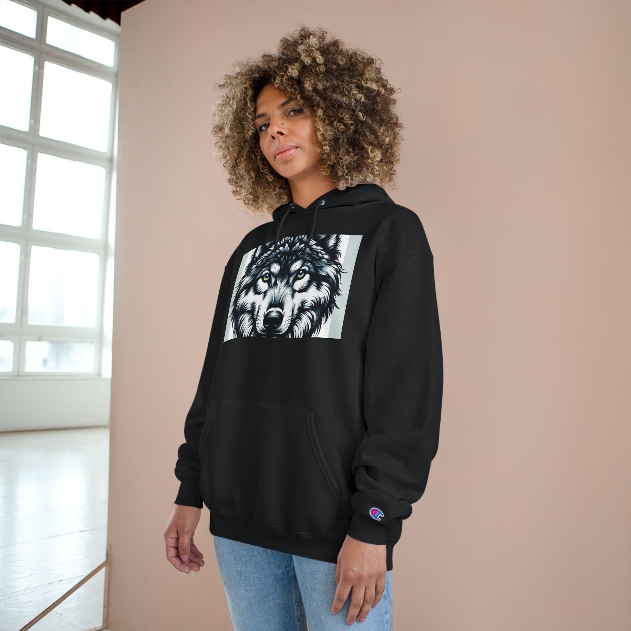 Wolf Graphic Champion Hoodie