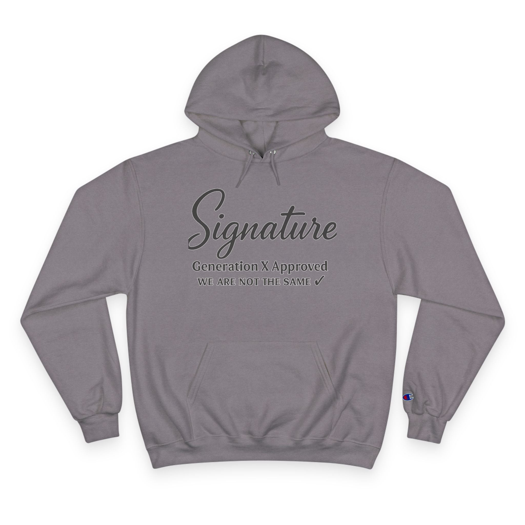 Cursive - Signature Gen X - Champion Hoodie - we are not the same