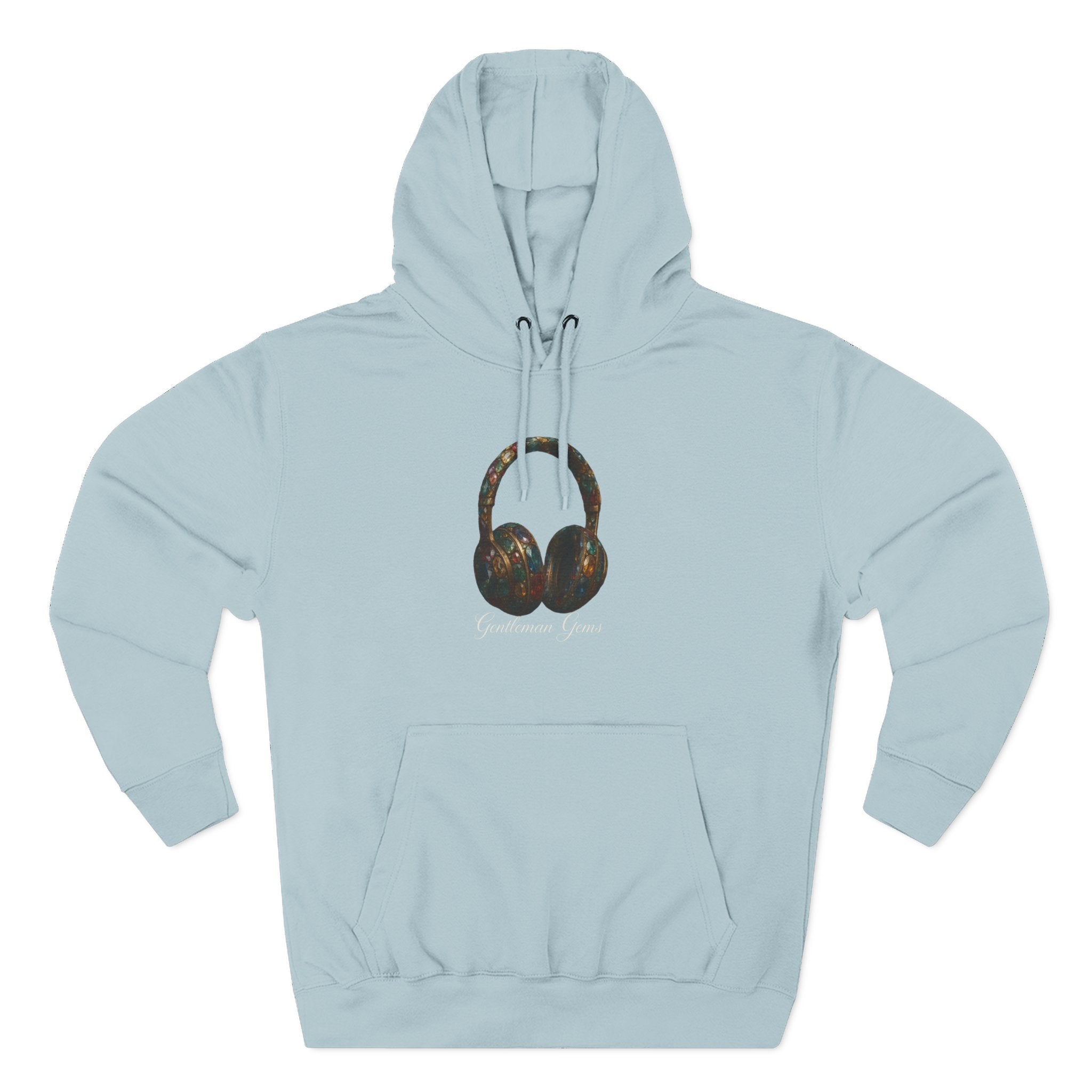 Gem Beats Hoodie with Headphone Design, Perfect for Music Lovers, Casual Wear, Gifts for Him/Her