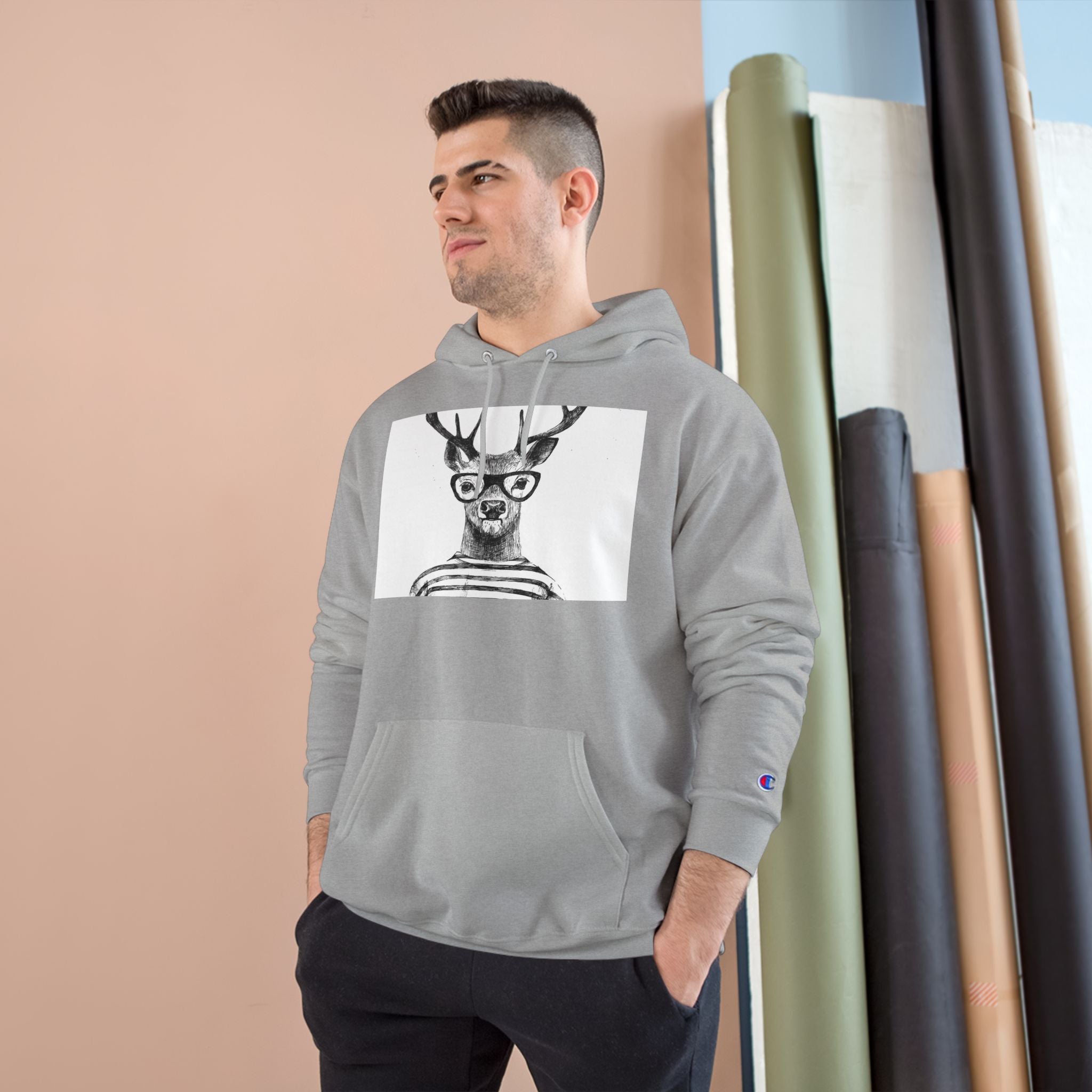 Deer Dad Champion Hoodie