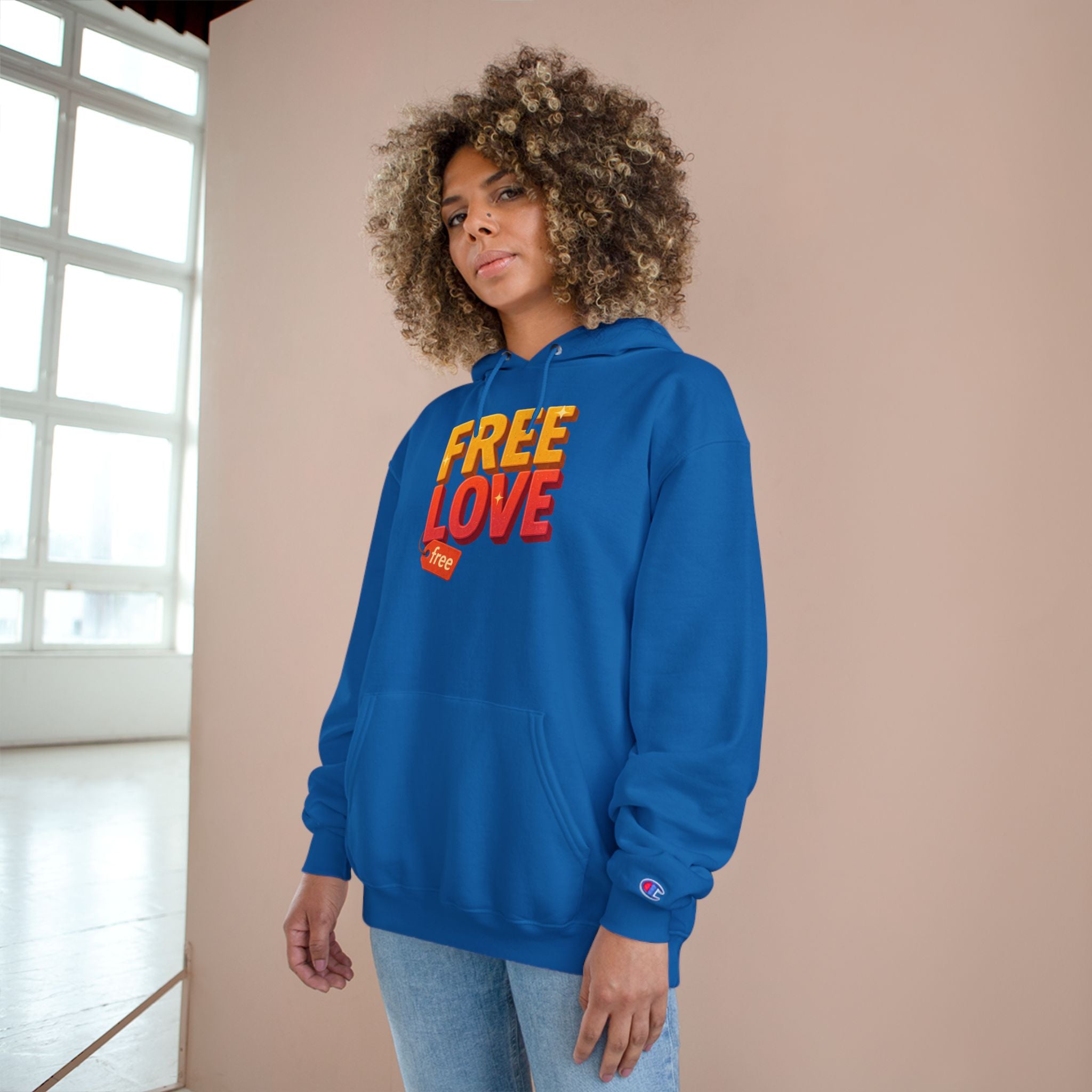 Free Love   Champion Hoodie