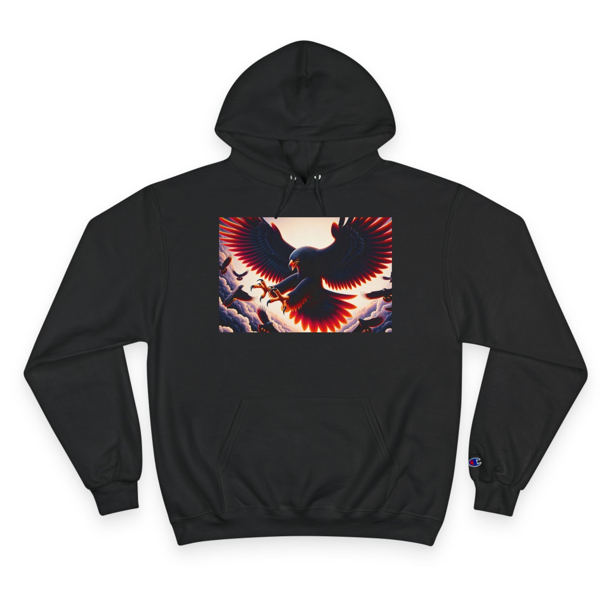 Stylish Champion Hoodie with Bird Design