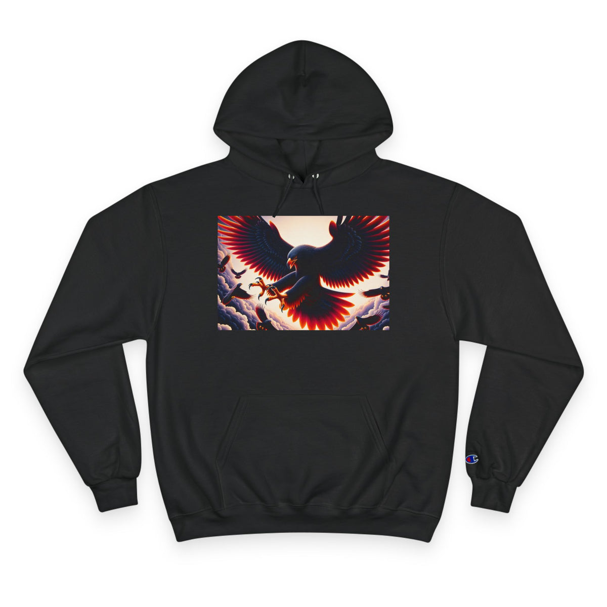 Stylish Champion Hoodie with Bird Design