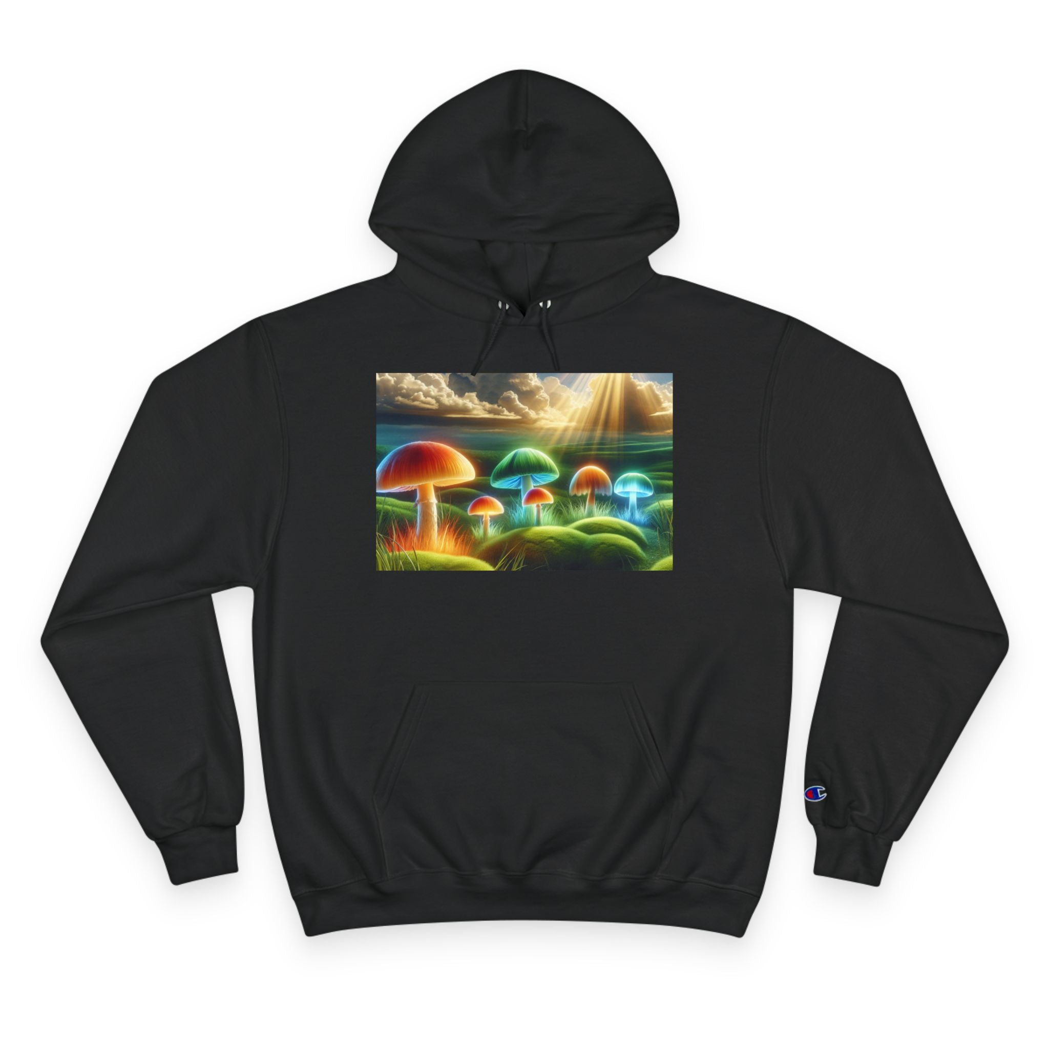 Mushroom Art Champion Hoodie