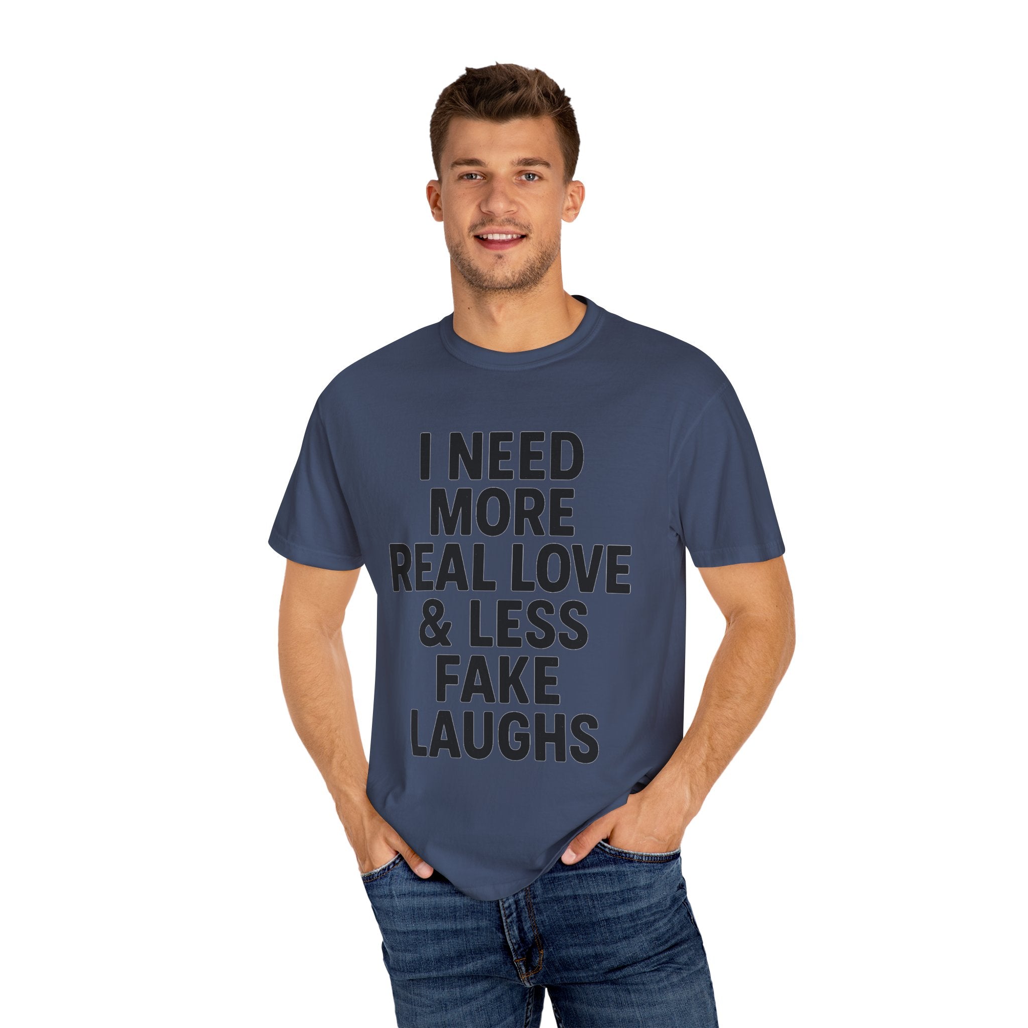 Real Love Less Fake Laughs Floral Tee