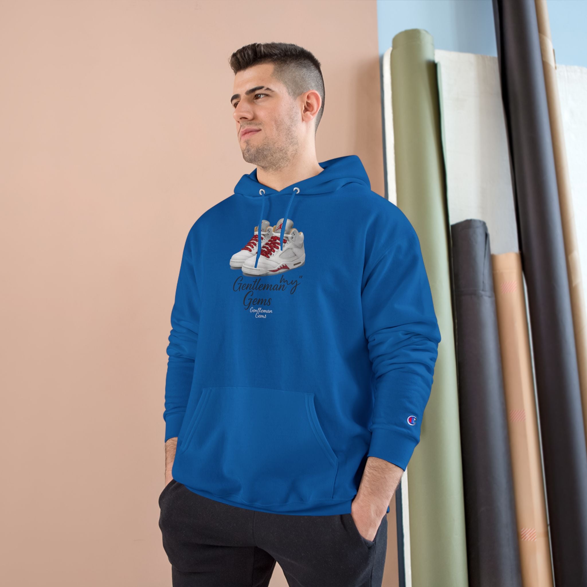 White "Ruby" Js Gem -  Champion Hoodie