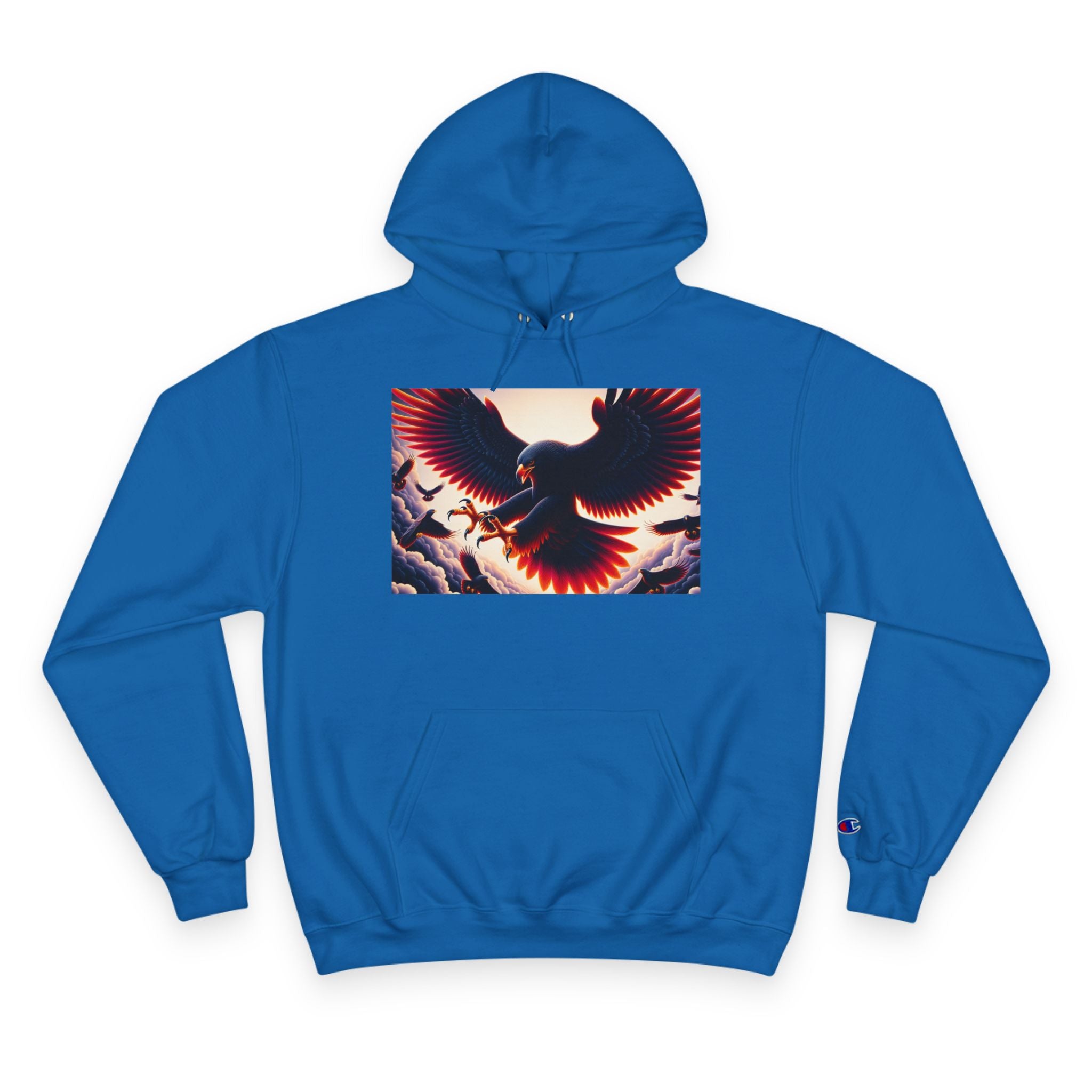 Stylish Champion Hoodie with Bird Design