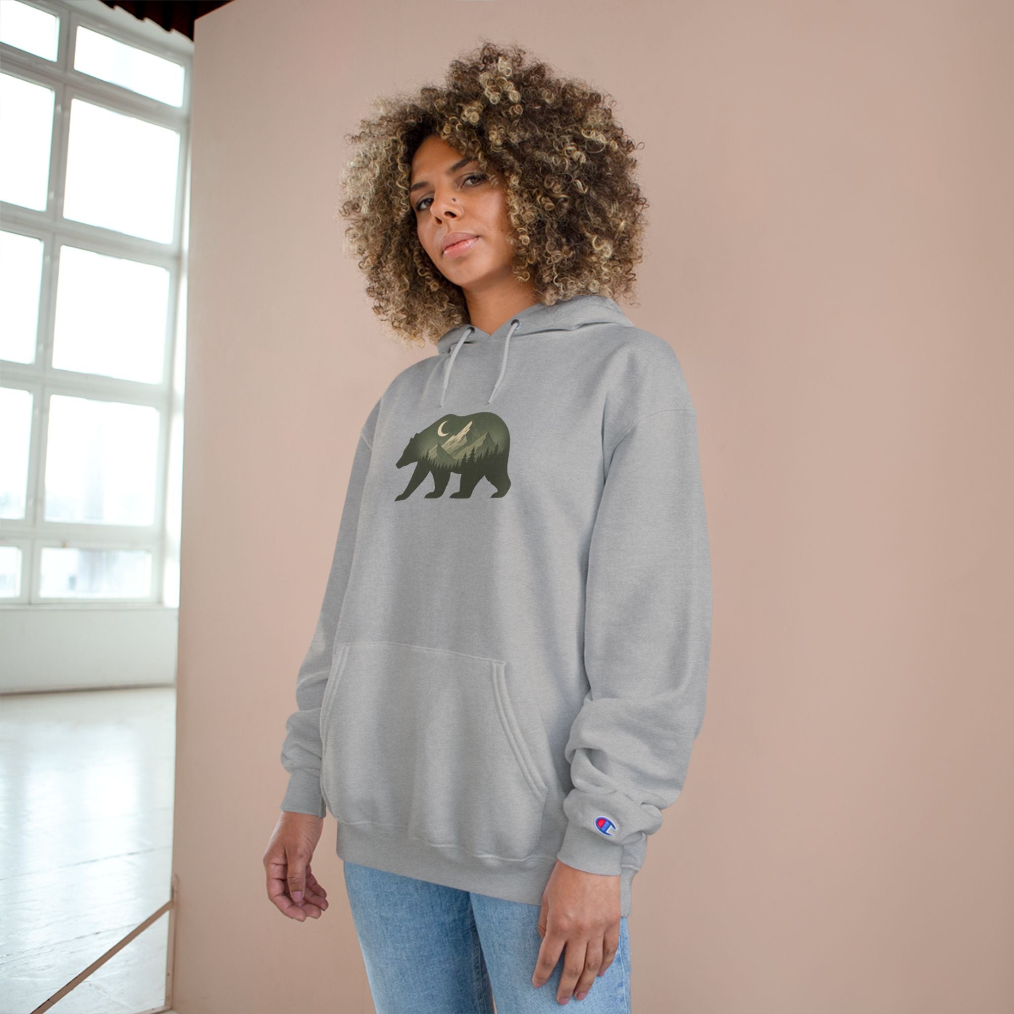 Champion Bear Hoodie - Cozy Graphic Hoodie