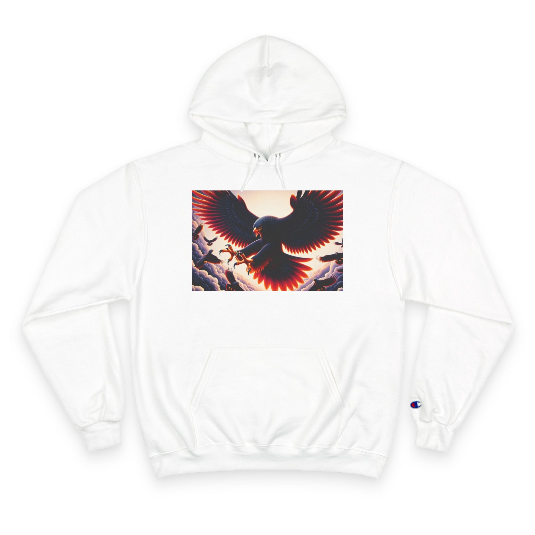 Stylish Champion Hoodie with Bird Design