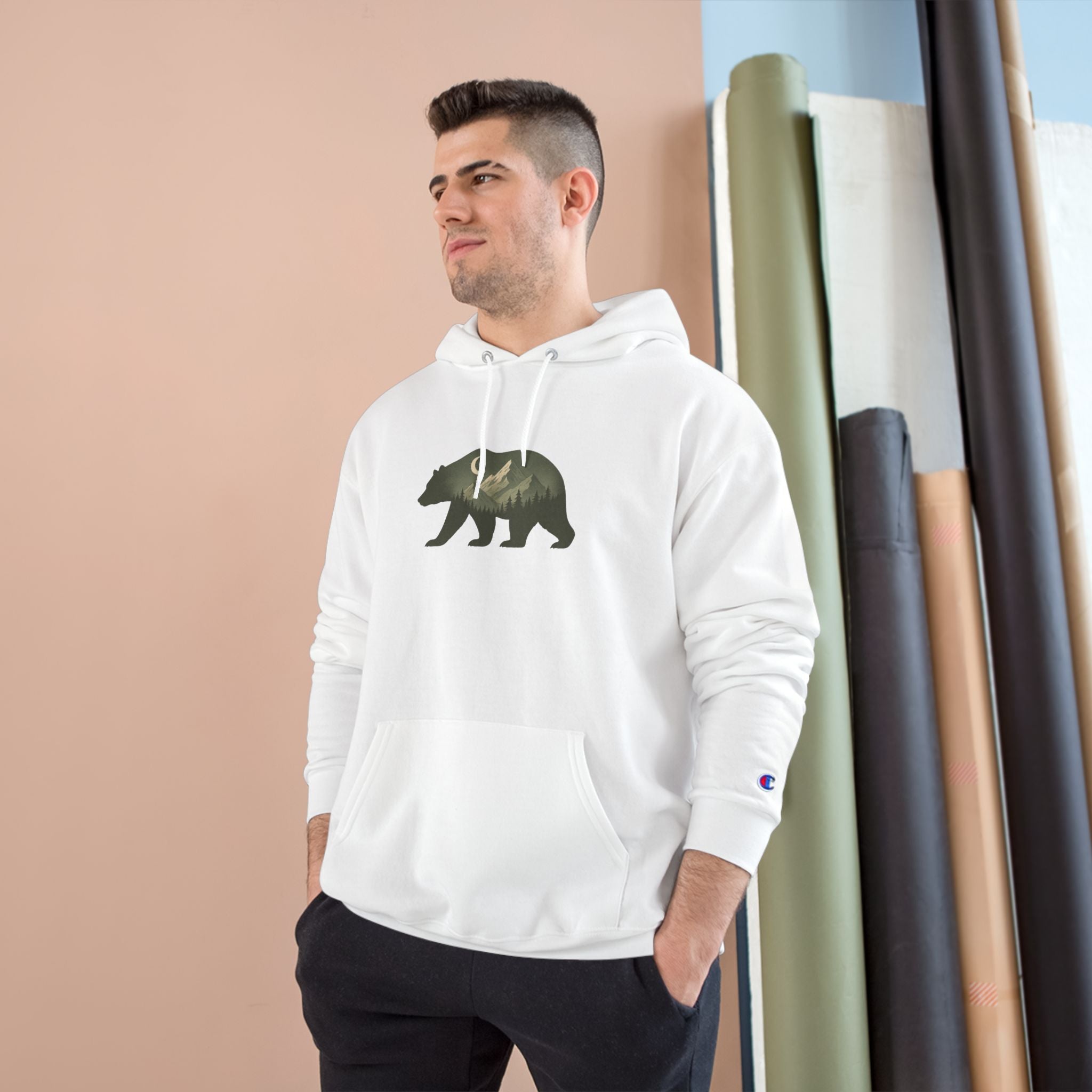 Champion Bear Hoodie - Cozy Graphic Hoodie
