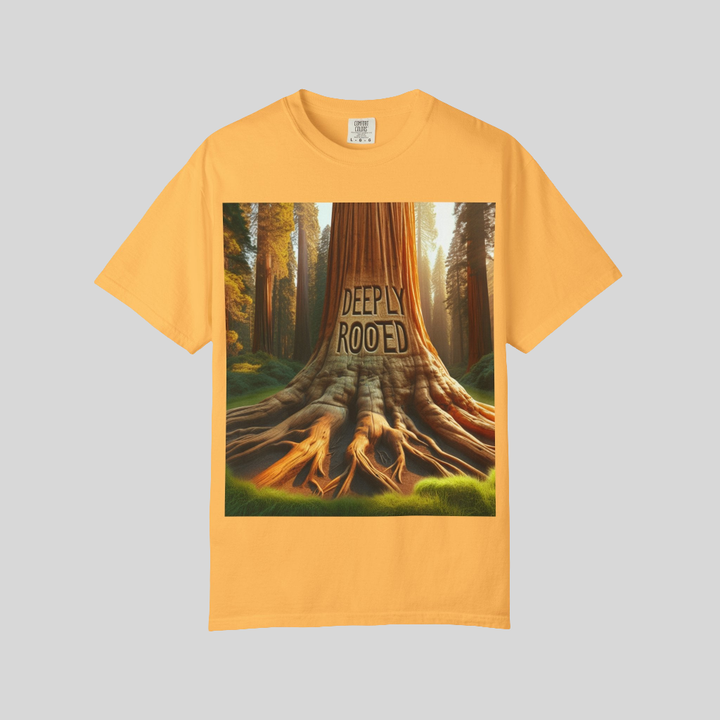 Deeply Rooted Tee, Unisex T-shirt, Nature Lover Shirt, Vintage Style Apparel, Eco-Friendly Gift, Festival Wear